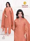 Taniya By Tunic House Chanderi Silk Top With Bottom Dupatta Online Wholesale